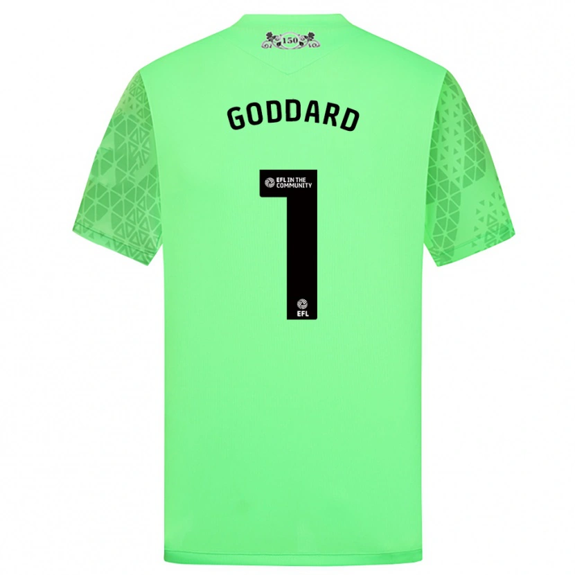 Danxen Homme Felix Goddard #1 Maillot de Gardien Vert Fluorescent 2025/26 T-shirt