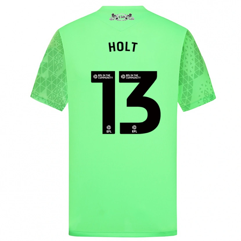 Danxen Homme Harry Holt #13 Maillot de Gardien Vert Fluorescent 2025/26 T-shirt