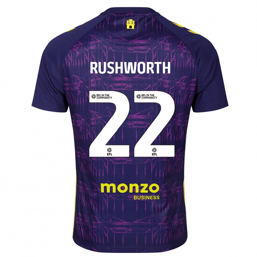 Danxen Homme Carl Rushworth #22 Maillot de Gardien Jaune Violet 2025/26 T-shirt