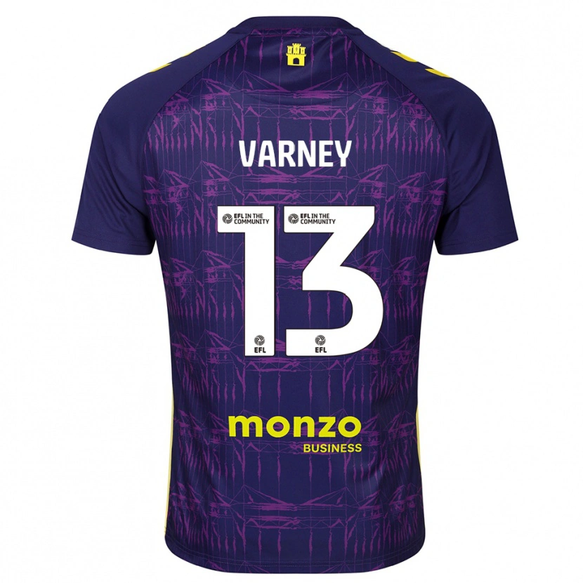 Danxen Homme Oscar Varney #13 Maillot de Gardien Jaune Violet 2025/26 T-shirt