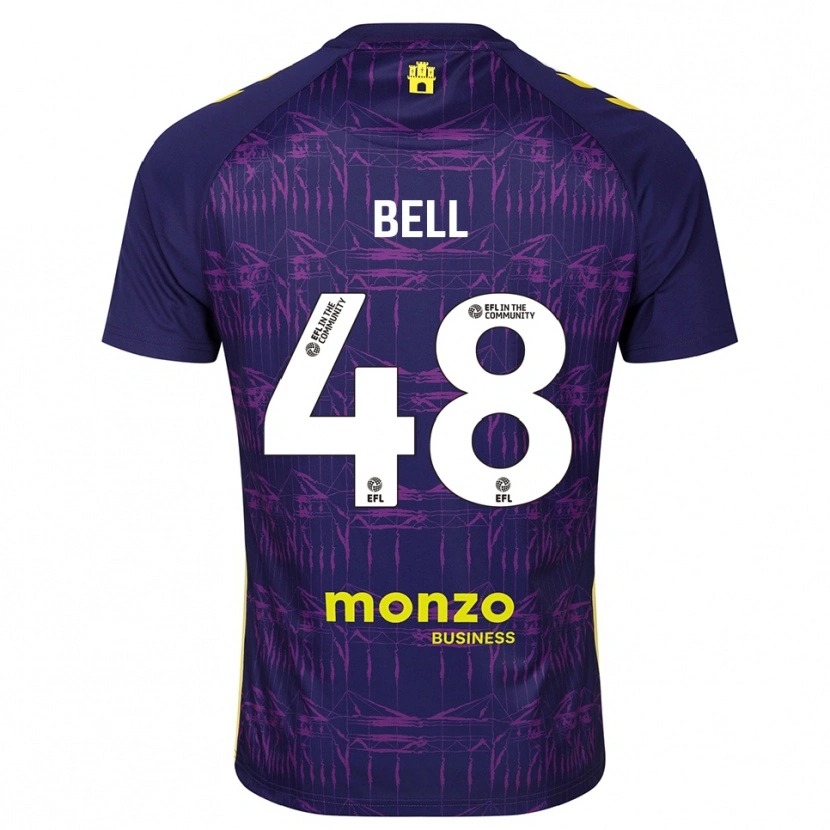 Danxen Homme Luke Bell #48 Maillot de Gardien Jaune Violet 2025/26 T-shirt