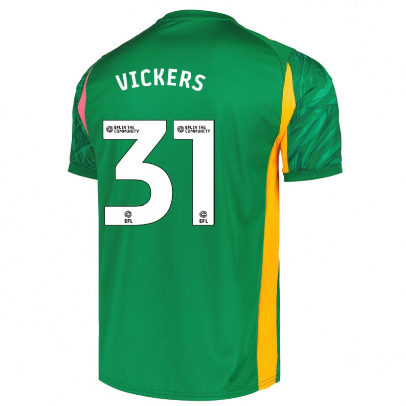 Danxen Homme Josh Vickers #31 Maillot de Gardien Rose Vert 2025/26 T-shirt
