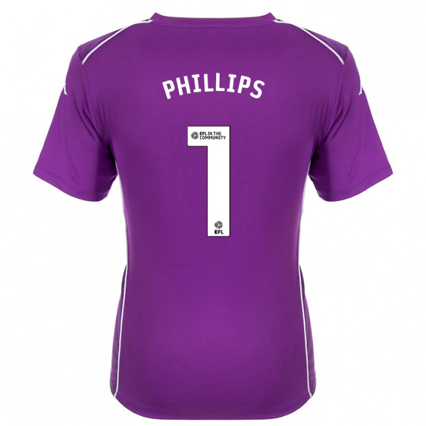 Danxen Homme Dillon Phillips #1 Maillot de Gardien Blanc Violet 2025/26 T-shirt