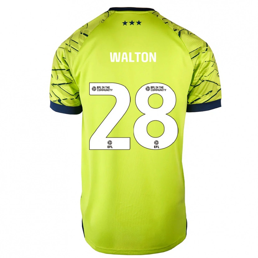 Danxen Homme Christian Walton #28 Maillot de Gardien Jaune Vert 2025/26 T-shirt