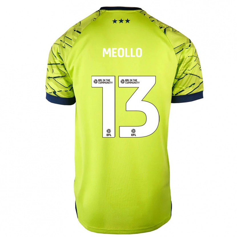 Danxen Homme Nina Meollo #13 Maillot de Gardien Jaune Vert 2025/26 T-shirt