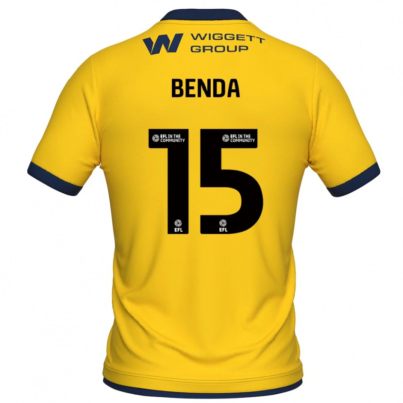 Danxen Homme Steven Benda #15 Maillot de Gardien Noir Jaune 2025/26 T-shirt