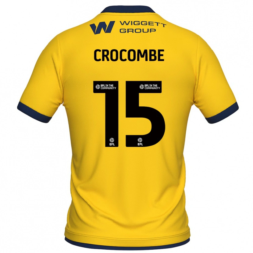 Danxen Homme Max Crocombe #15 Maillot de Gardien Noir Jaune 2025/26 T-shirt