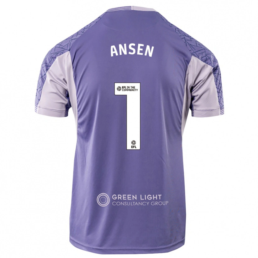 Danxen Homme Caleb Ansen #1 Maillot de Gardien Violet Clair 2025/26 T-shirt