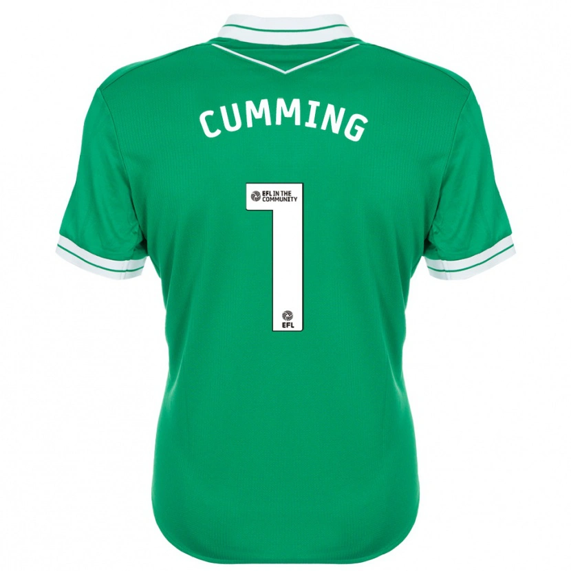 Danxen Homme Jamie Cumming #1 Maillot de Gardien Blanc Vert 2025/26 T-shirt