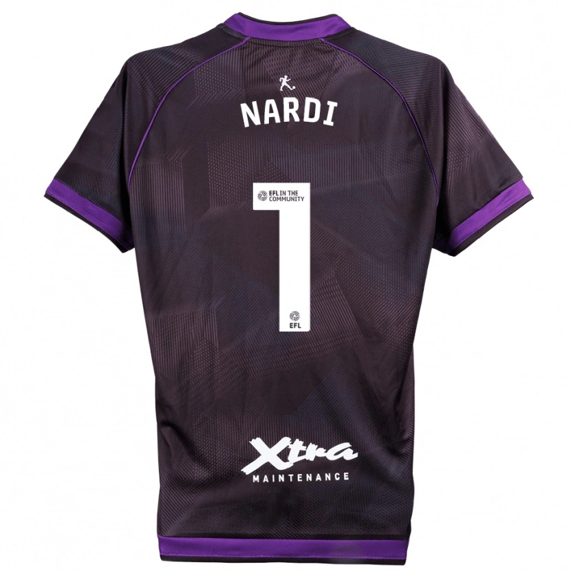 Danxen Homme Paul Nardi #1 Maillot de Gardien Blanc Violet 2025/26 T-shirt