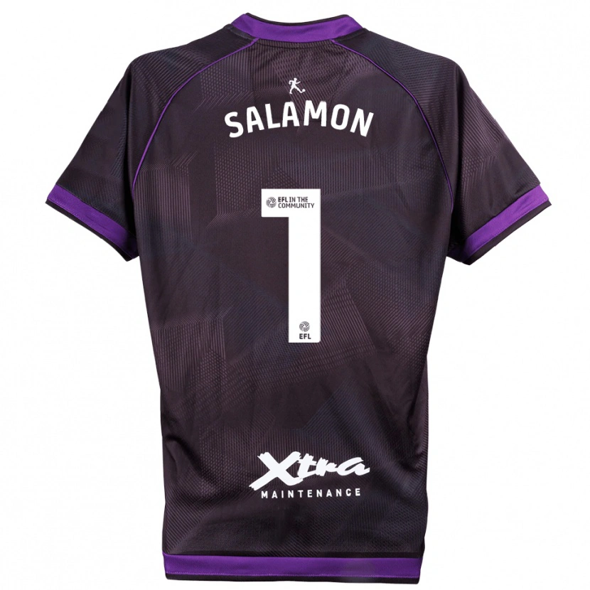 Danxen Homme Matteo Salamon #1 Maillot de Gardien Blanc Violet 2025/26 T-shirt