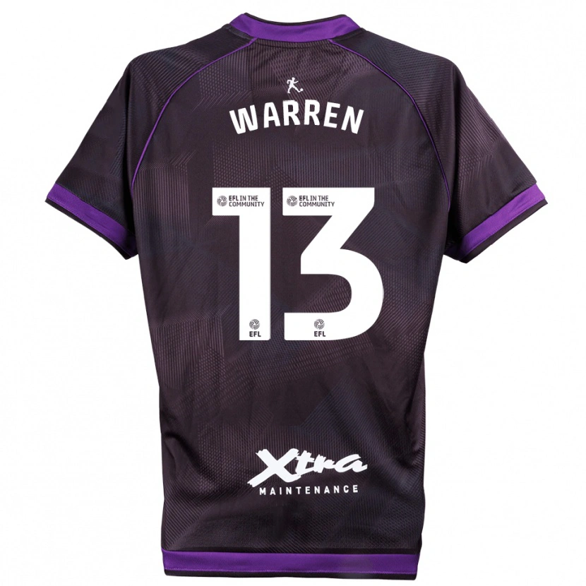 Danxen Homme Charlie Warren #13 Maillot de Gardien Blanc Violet 2025/26 T-shirt