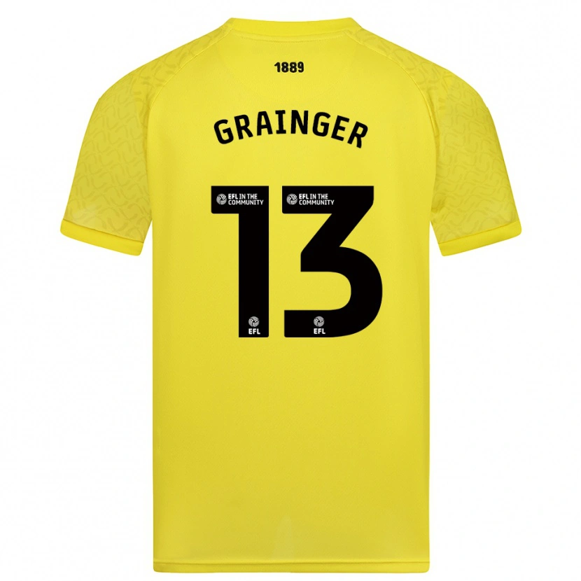 Danxen Homme Benjamin Grainger #13 Maillot de Gardien Noir Jaune 2025/26 T-shirt