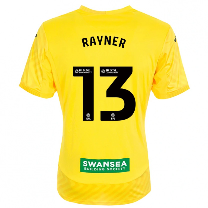 Danxen Homme Opal Rayner #13 Maillot de Gardien Noir Jaune 2025/26 T-shirt