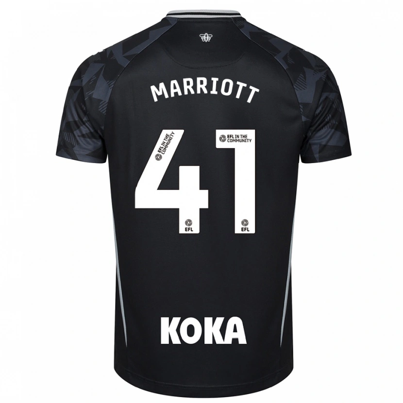 Danxen Homme Alfie Marriott #41 Maillot de Gardien Noir Bleu 2025/26 T-shirt