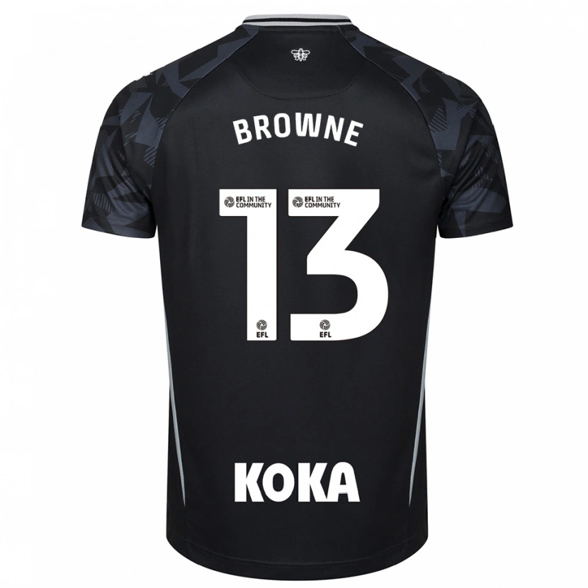 Danxen Homme Roraigh Browne #13 Maillot de Gardien Noir Bleu 2025/26 T-shirt