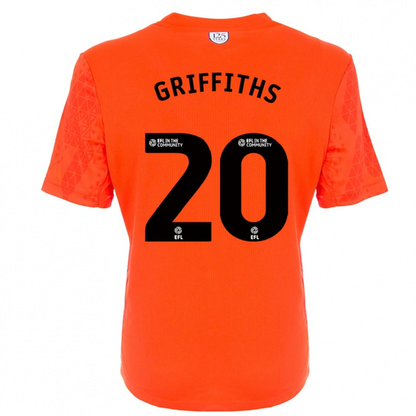 Danxen Homme Josh Griffiths #20 Maillot de Gardien Noir Orange 2025/26 T-shirt