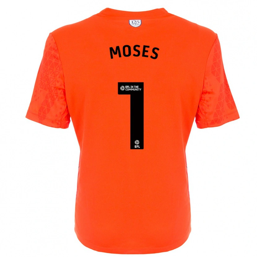 Danxen Homme Maxwell Moses #1 Maillot de Gardien Noir Orange 2025/26 T-shirt
