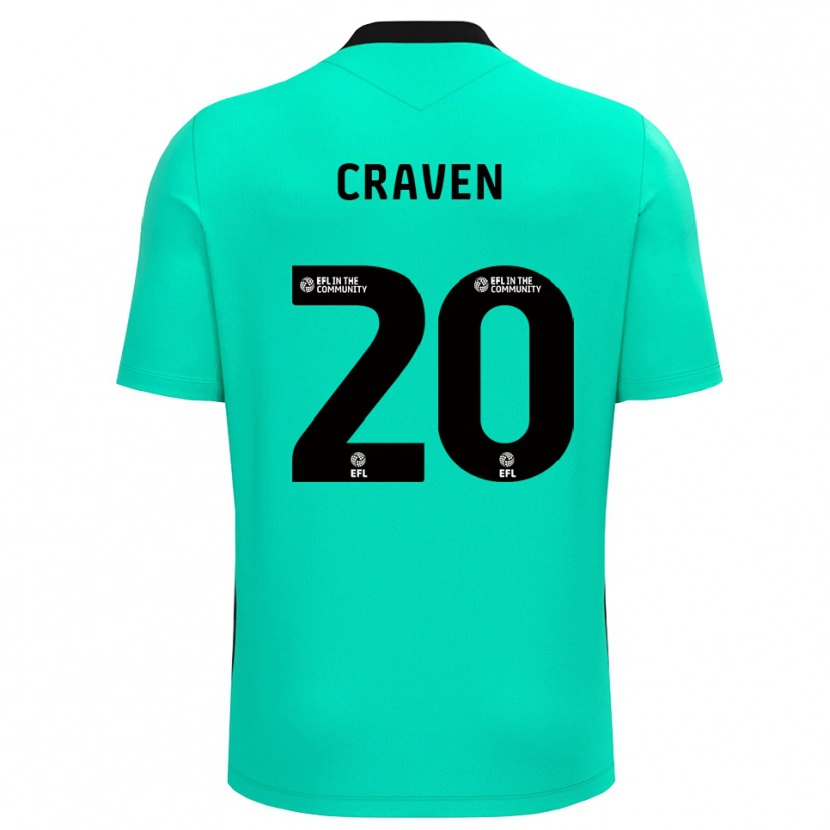 Danxen Homme Lizzie Craven #20 Maillot de Gardien Turquoise Moyen 2025/26 T-shirt
