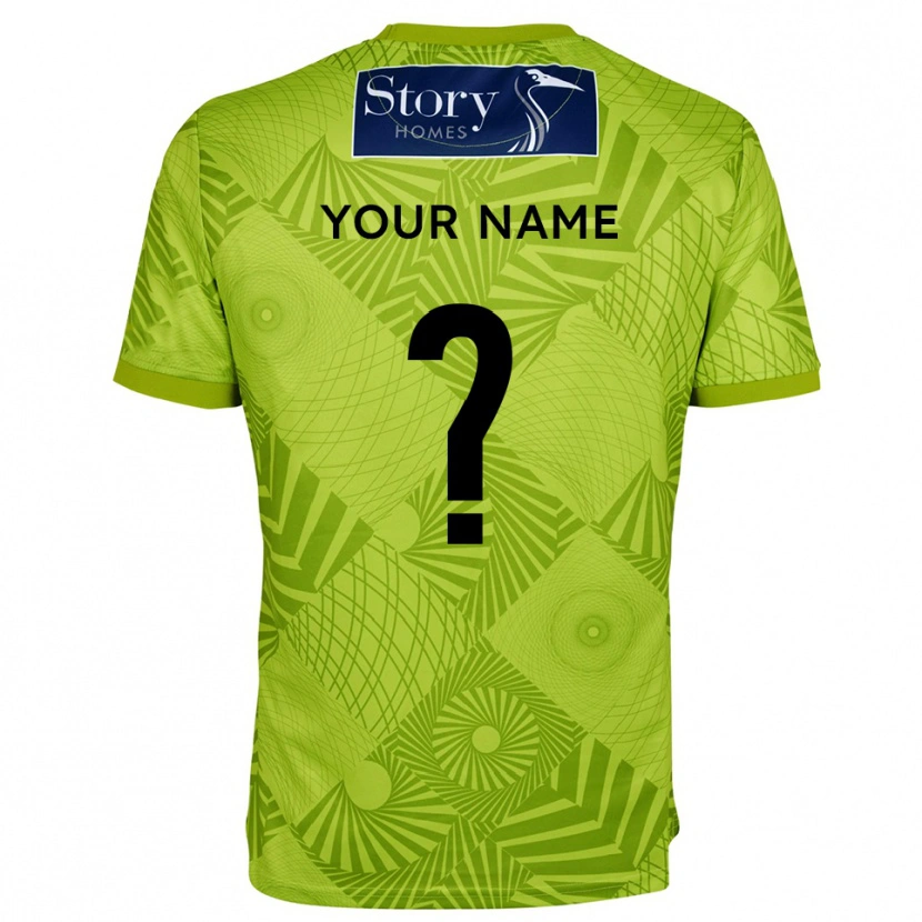 Danxen Homme Carlisle United Maillot de Gardien Jaune Vert 2025/26 T-shirt