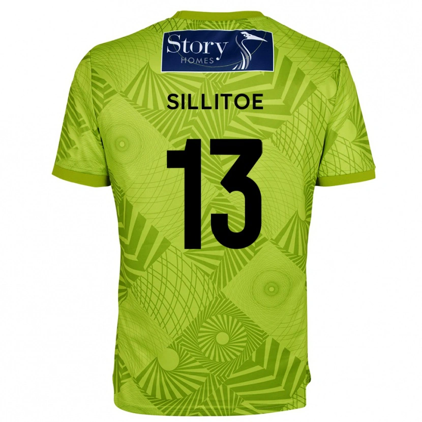 Danxen Homme Casey Sillitoe #13 Maillot de Gardien Jaune Vert 2025/26 T-shirt