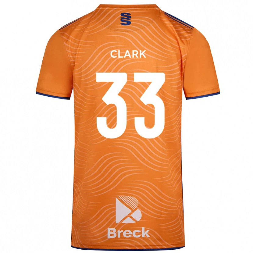 Danxen Homme Charlie Clark #33 Maillot de Gardien Noir Orange 2025/26 T-shirt