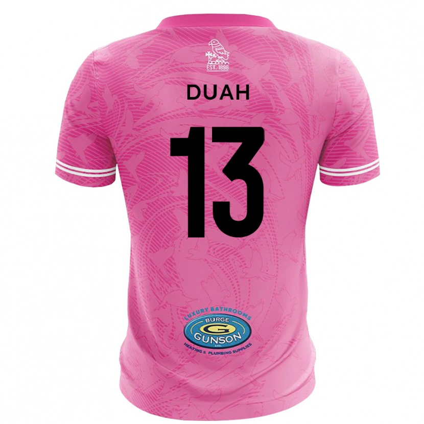 Danxen Homme Enos Duah #13 Maillot de Gardien Blanc Rose 2025/26 T-shirt