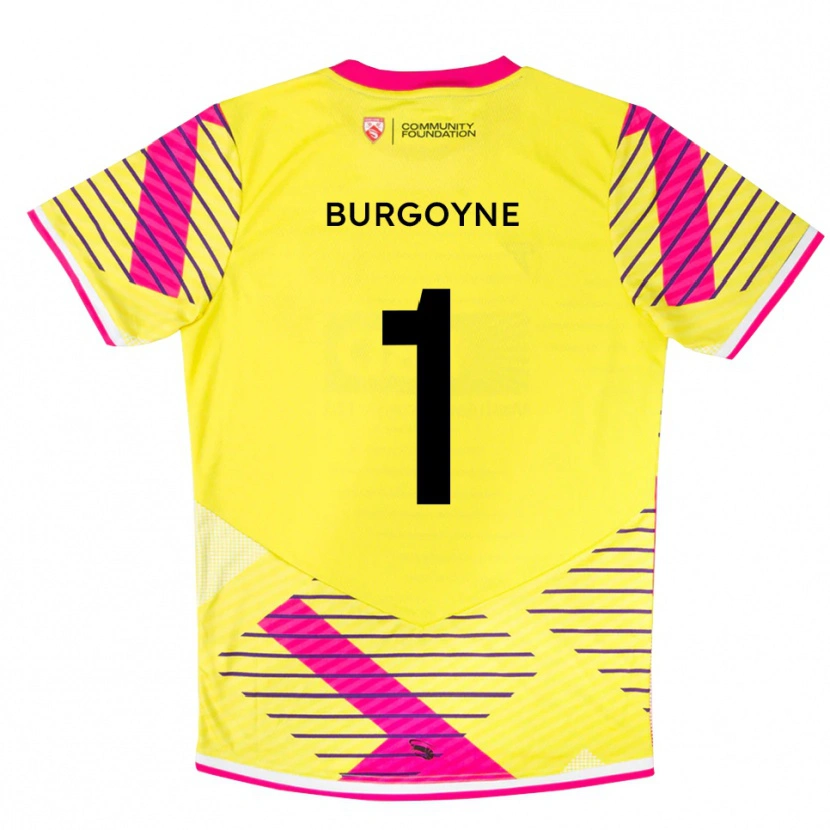 Danxen Homme Harry Burgoyne #1 Maillot de Gardien Rose Jaune 2025/26 T-shirt
