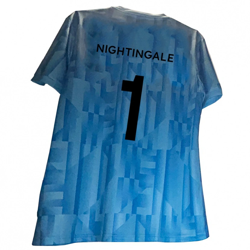 Danxen Homme Ben Nightingale #1 Maillot de Gardien Blanc Bleu 2025/26 T-shirt
