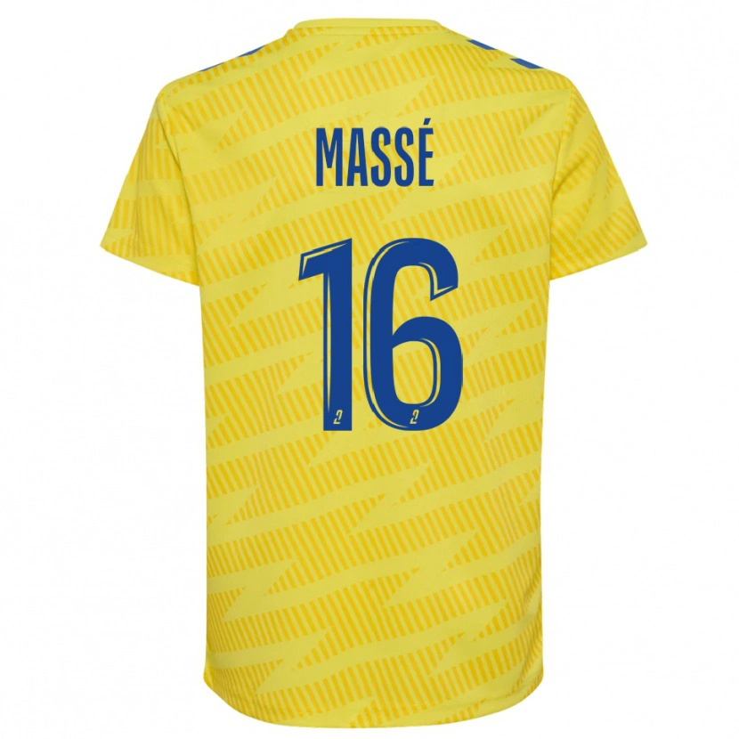 Danxen Homme Maël Massé #16 Maillot de Gardien Bleu Jaune 2025/26 T-shirt