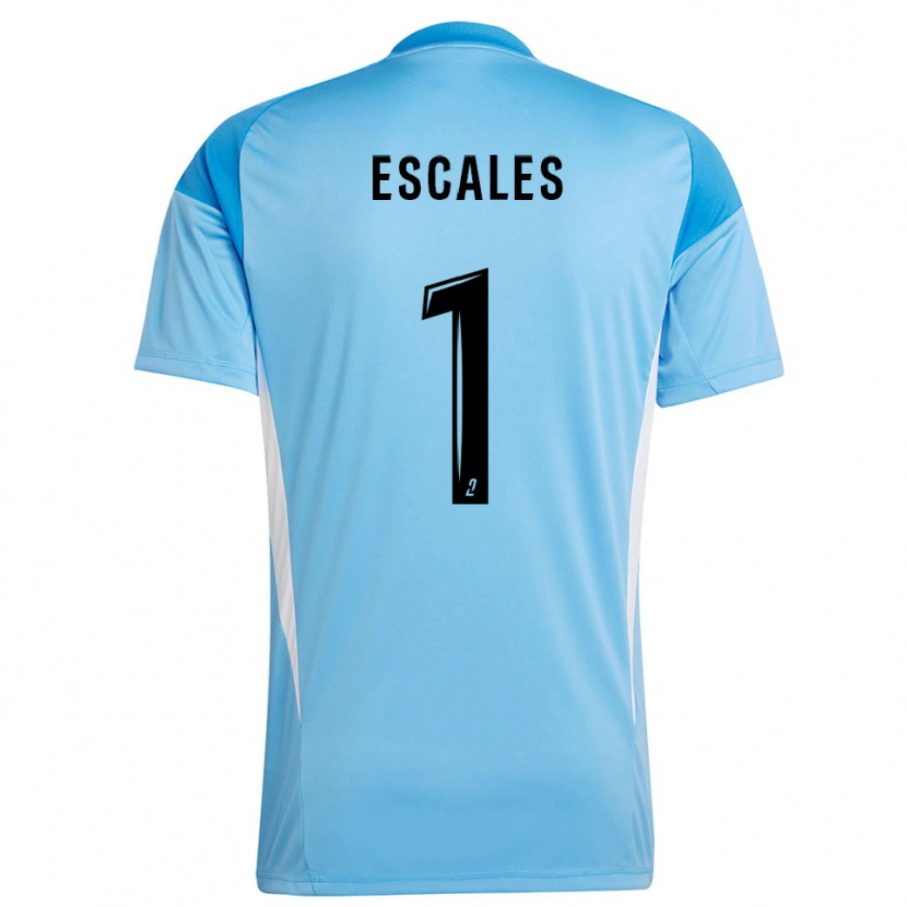 Danxen Homme Florian Escales #1 Maillot de Gardien Blanc Bleu Ciel 2025/26 T-shirt
