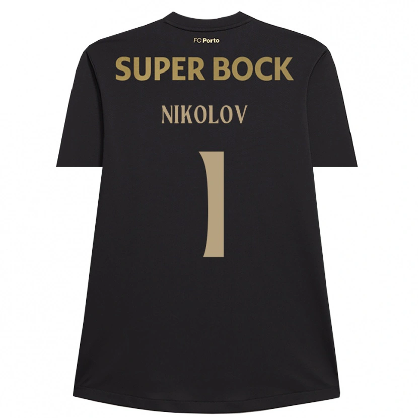 Danxen Homme Antoni Nikolov #1 Maillot de Gardien Noir Marron 2025/26 T-shirt