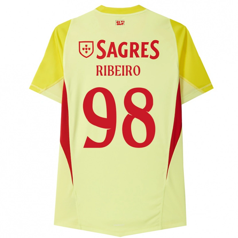 Danxen Homme Ricardo Ribeiro #98 Maillot de Gardien Jaune Rouge 2025/26 T-shirt