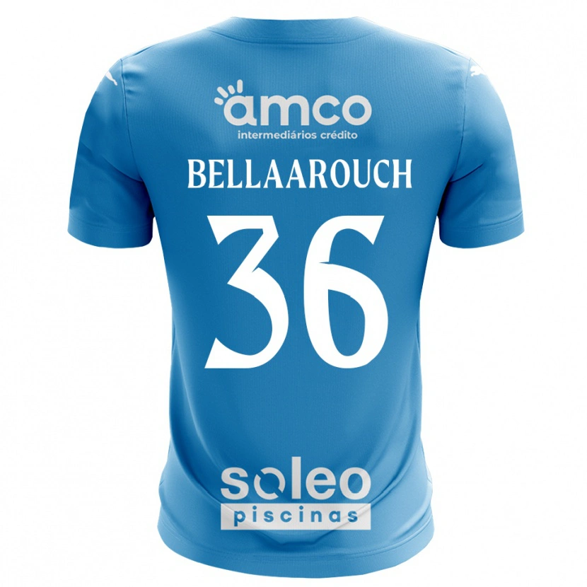 Danxen Homme Alaa Bellaarouch #36 Maillot de Gardien Bleu Blanc 2025/26 T-shirt