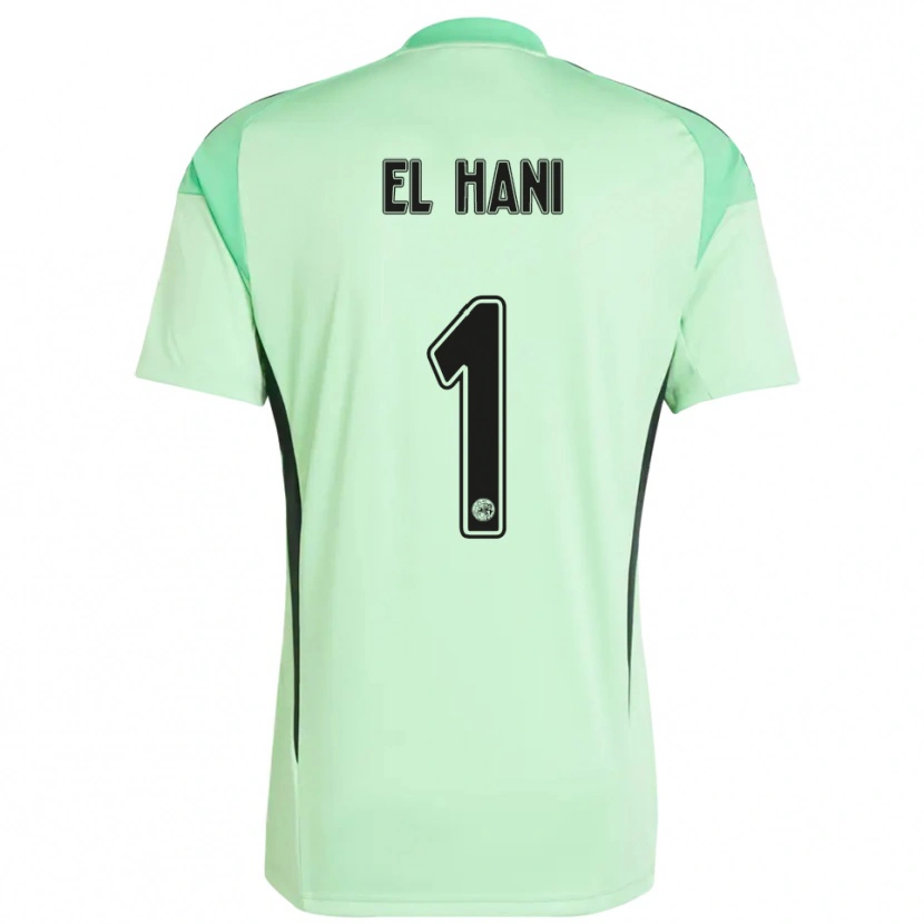 Danxen Homme Aymean el Hani #1 Maillot de Gardien Vert Clair Noir 2025/26 T-shirt