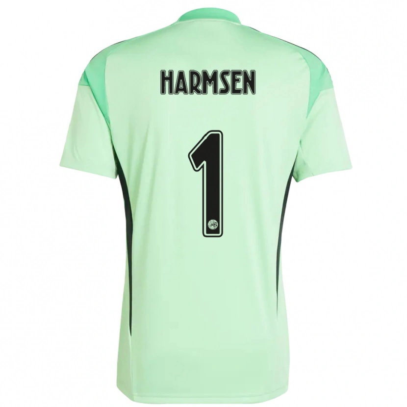 Danxen Homme Tymo Harmsen #1 Maillot de Gardien Vert Clair Noir 2025/26 T-shirt