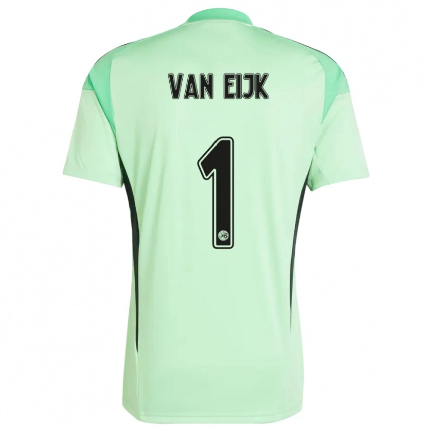 Danxen Homme Regina Van Eijk #1 Maillot de Gardien Vert Clair Noir 2025/26 T-shirt