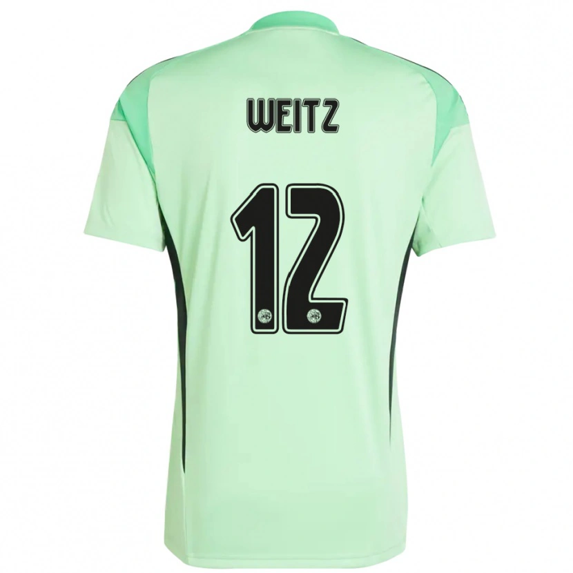 Danxen Homme Axel Weitz #12 Maillot de Gardien Vert Clair Noir 2025/26 T-shirt