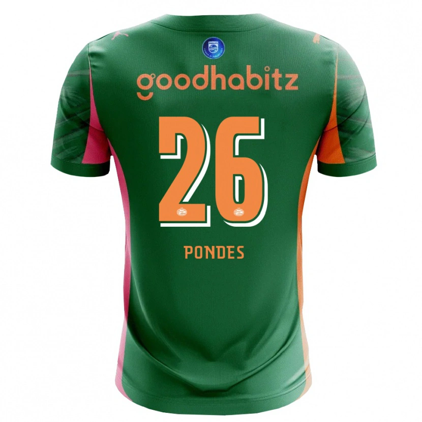 Danxen Homme Moon Pondes #26 Maillot de Gardien Vert Orange 2025/26 T-shirt