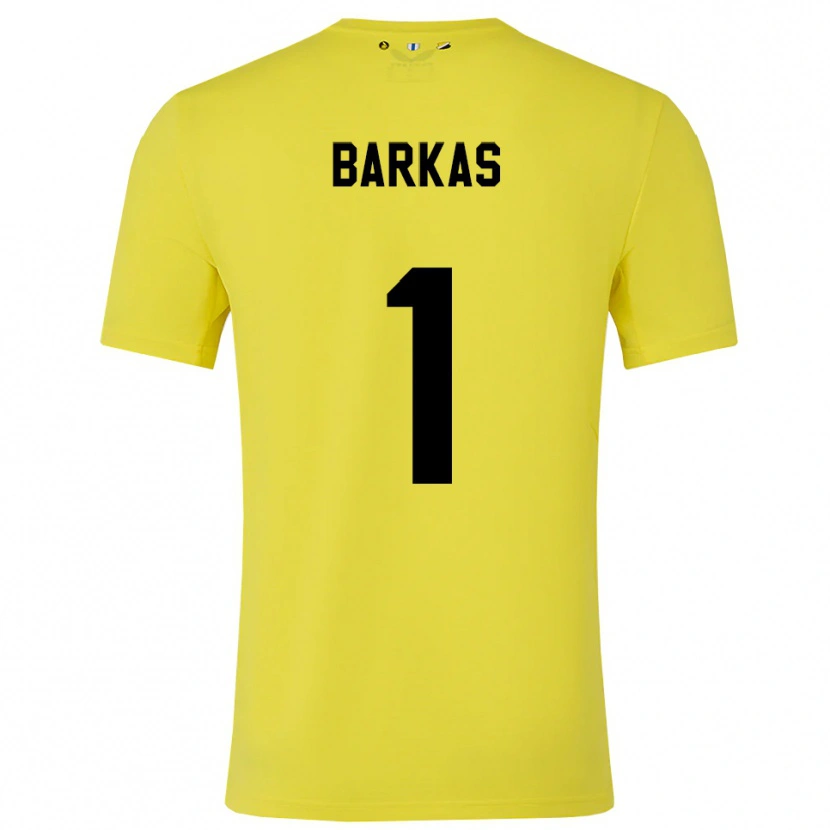 Danxen Homme Vasilios Barkas #1 Maillot de Gardien Jaune Noir 2025/26 T-shirt