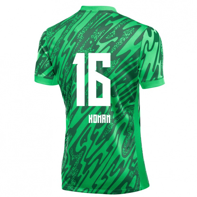 Danxen Homme Nick Homan #16 Maillot de Gardien Vert Blanc 2025/26 T-shirt