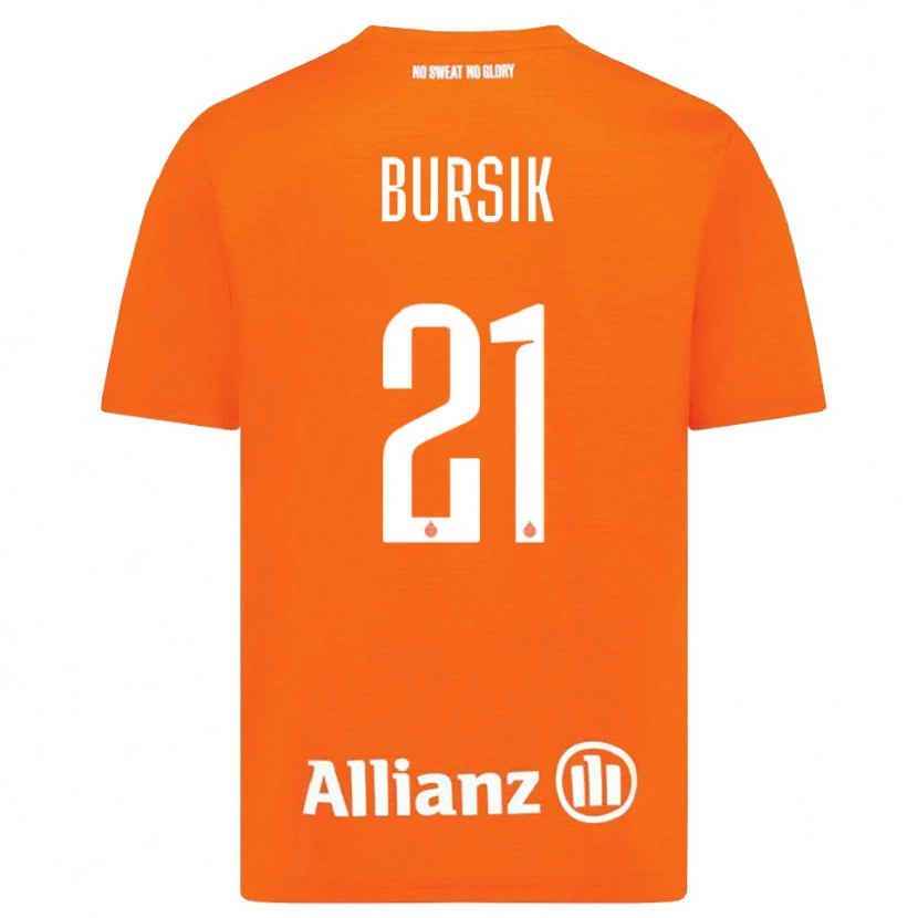Danxen Homme Josef Bursik #21 Maillot de Gardien Orange Blanc 2025/26 T-shirt
