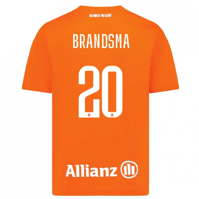Danxen Homme Ilke Brandsma #20 Maillot de Gardien Orange Blanc 2025/26 T-shirt