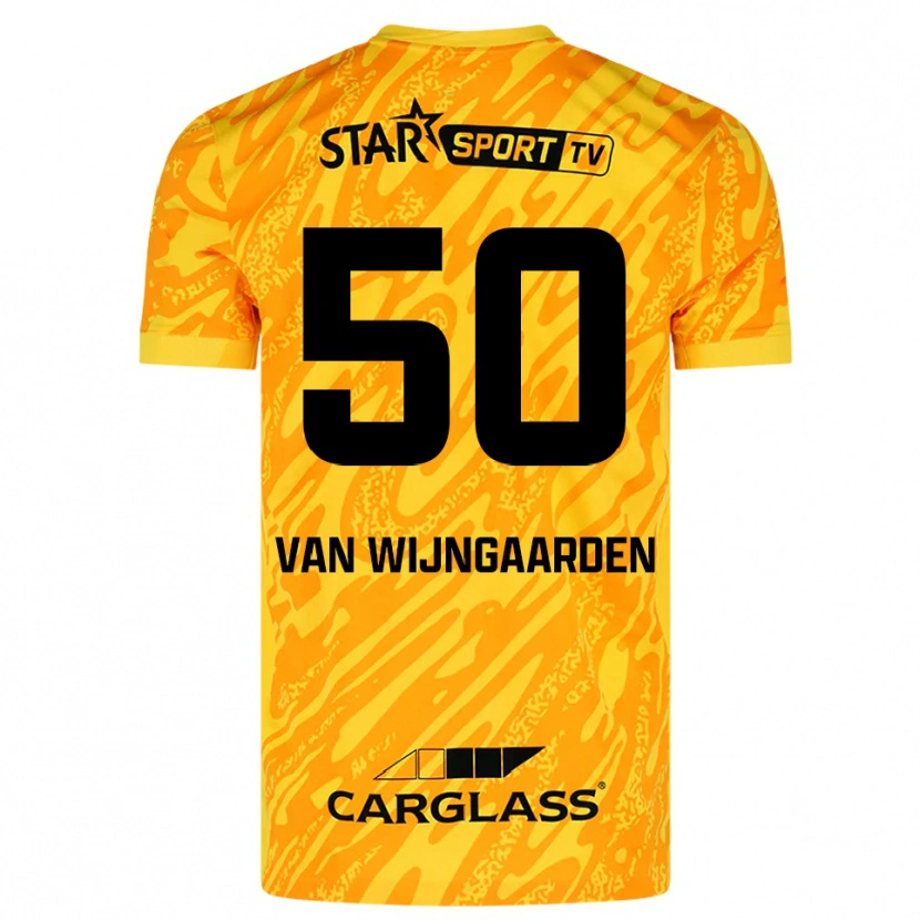 Danxen Homme Maren Van Wijngaarden #50 Maillot de Gardien Orange Jaune Noir 2025/26 T-shirt