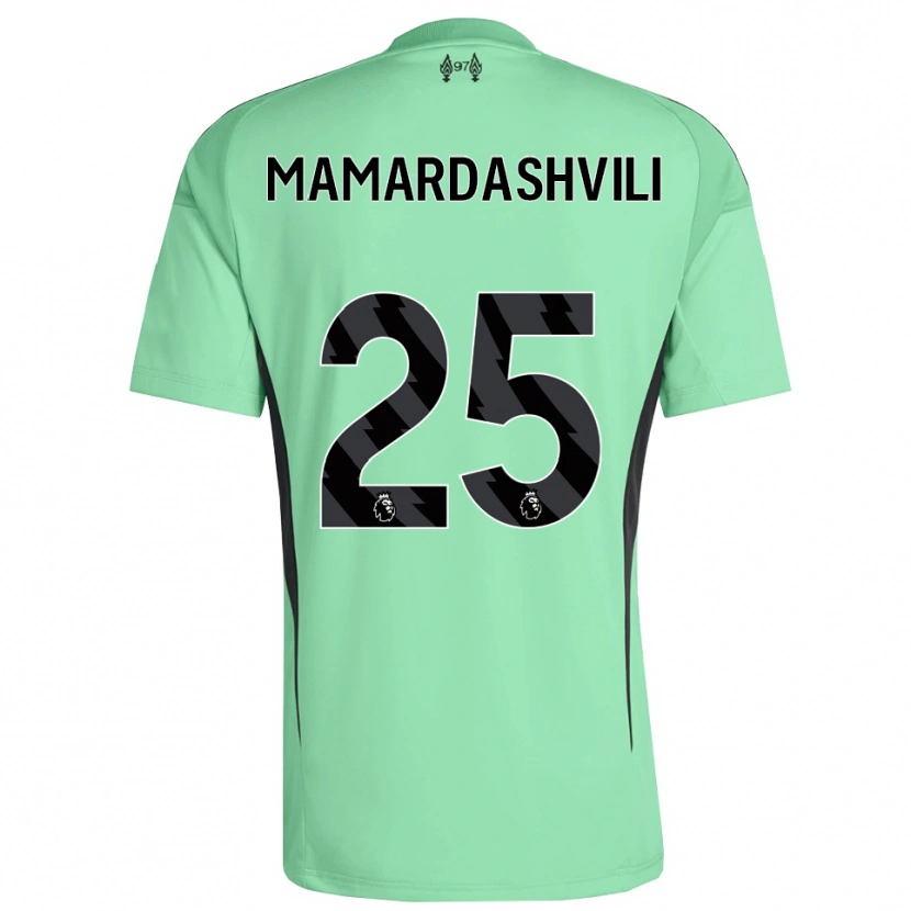 Danxen Homme Giorgi Mamardashvili #25 Maillot de Gardien Aquamarine 2025/26 T-shirt
