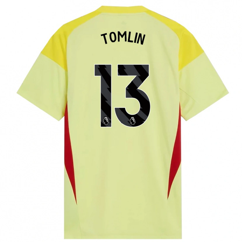 Danxen Homme Jack Tomlin #13 Maillot de Gardien Jaune Rouge Noir 2025/26 T-shirt