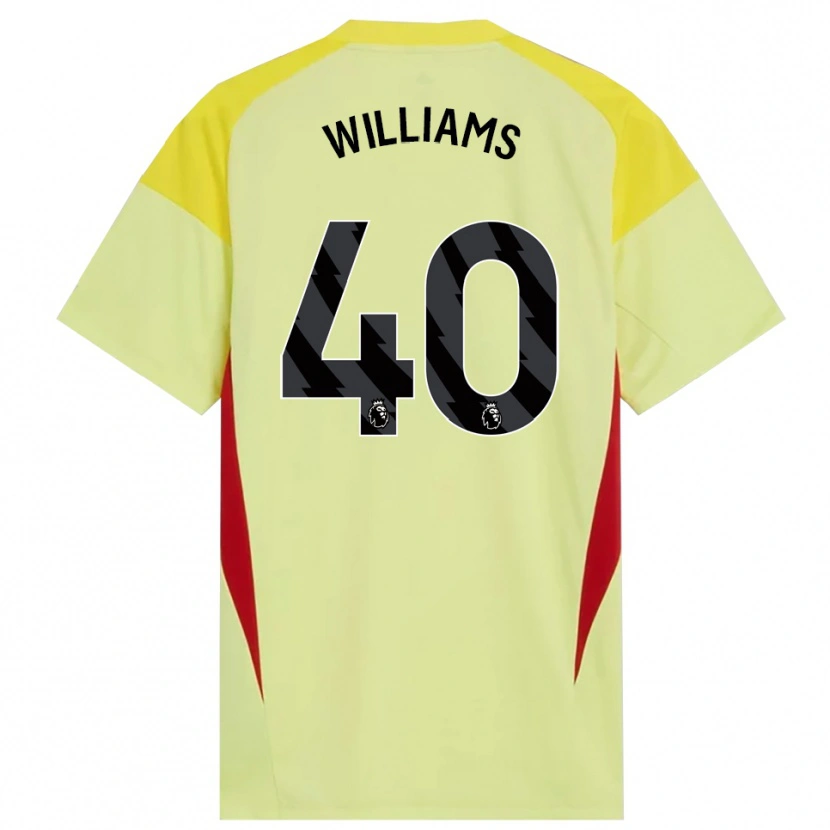 Danxen Homme Naomi Williams #40 Maillot de Gardien Jaune Rouge Noir 2025/26 T-shirt