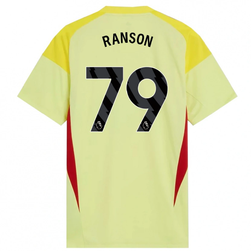 Danxen Homme Khari Ranson #79 Maillot de Gardien Jaune Rouge Noir 2025/26 T-shirt