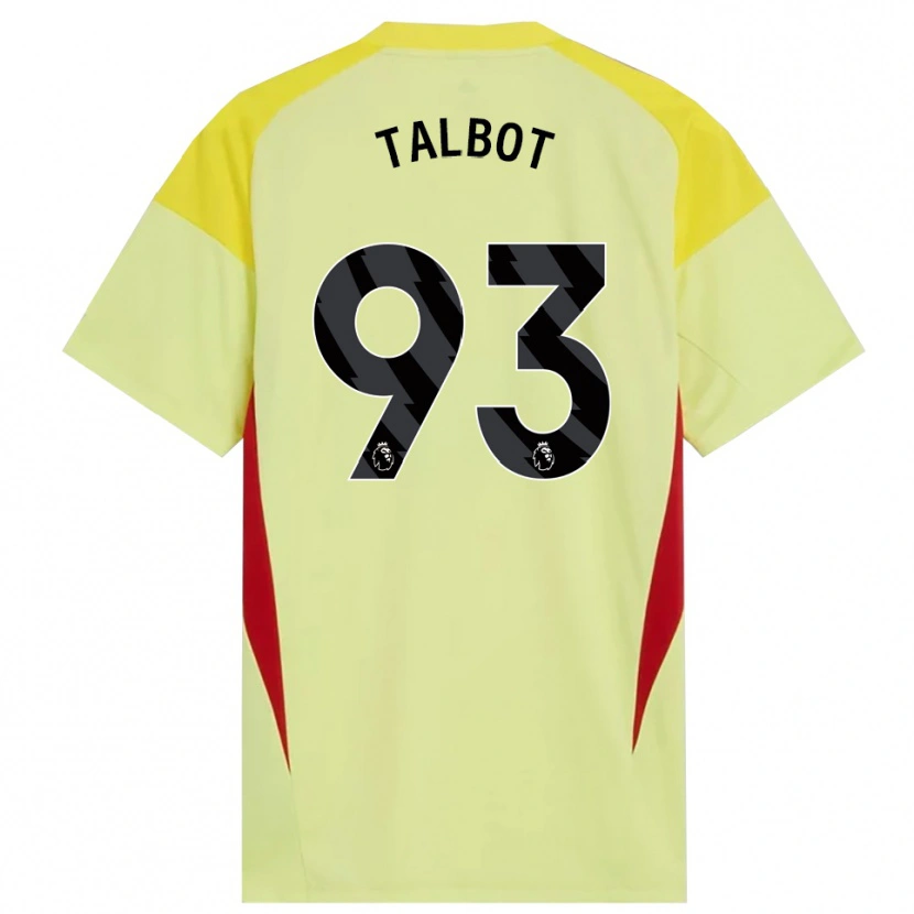 Danxen Homme Jack Talbot #93 Maillot de Gardien Jaune Rouge Noir 2025/26 T-shirt