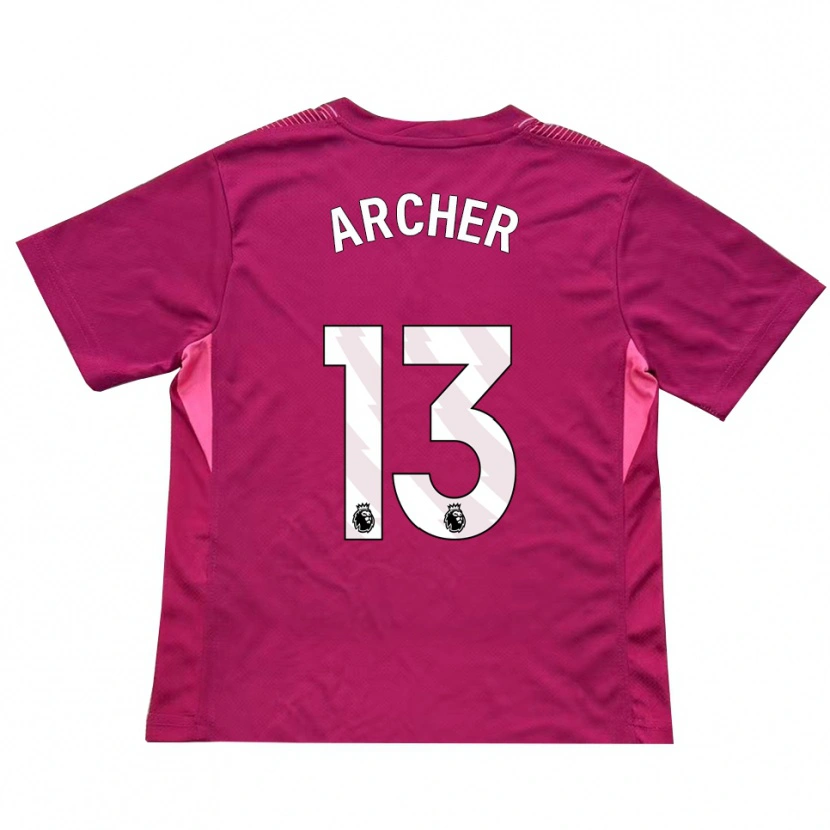 Danxen Homme Samual Archer #13 Maillot de Gardien Rose Blanc 2025/26 T-shirt